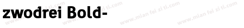 zwodrei Bold字体转换